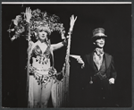 Joel Grey and unidentified in the stage production Cabaret