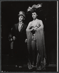 Joel Grey and unidentified in the stage production Cabaret