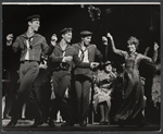 Lotte Lenya [right] and ensemble in the stage production Cabaret