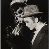 Joel Grey and unidentified in the stage production Cabaret
