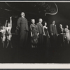Edward Winter, Lotte Lenya, Jack Gilford, Jill Haworth, Bert Convy, Joel Grey and Peg Murray in the stage production Cabaret