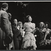 Peg Murray [center] and ensemble in the stage production Cabaret
