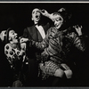 Joel Grey (center) and unidentified cast members in the stage production Cabaret