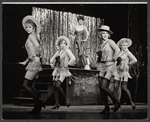 Jill Haworth [center] and ensemble in the stage production Cabaret