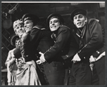 Lotte Lenya [left] and ensemble in the stage production Cabaret