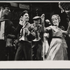 Lotte Lenya [right] and ensemble in the stage production Cabaret