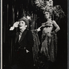 Joel Grey and unidentified in the stage production Cabaret