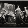 Jill Haworth [center] and ensemble in the stage production Cabaret