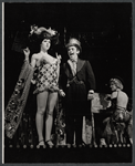 Joel Grey and ensemble in the stage production Cabaret