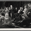 Lotte Lenya, George Voskovec and unidentified others in the stage production Cabaret