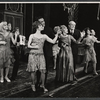 Anita Gillette, Larry Kert, Lotte Lenya, George Voskovec and unidentified others in the stage production Cabaret