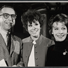 Melissa Hart, Signe Hasso and unidentified in rehearsal for the 1967 tour of the stage production Cabaret