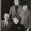 Leo Fuchs, Signe Hasso, Gene Rupert and Melissa Hart in rehearsal for the 1967 tour of the stage production Cabaret