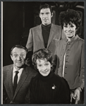 Leo Fuchs, Signe Hasso, Gene Rupert and Melissa Hart in rehearsal for the 1967 tour of the stage production Cabaret