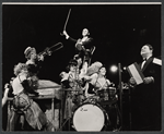 Robert Salvio [center] and unidentified others in the 1967 tour of the stage production Cabaret