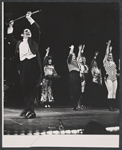 Robert Salvio [left] and unidentified others in the 1967 tour of the stage production Cabaret