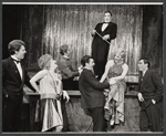 Robert Salvio [center] and unidentified others in the 1968 tour of the stage production Cabaret