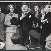 Wood Romoff [center] and unidentified others in the 1969 tour of the stage production Cabaret