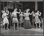 Alexandra Damien, Wood Romoff [center] and unidentified others in the 1969 tour of the stage production Cabaret