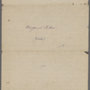 Notes, an extract from Roman Journal, "Reflections on M[argaret] Fuller [Ossoli]". Nathaniel Hawthorne in hand of SAPH. 