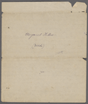 Notes, an extract from Roman Journal, "Reflections on M[argaret] Fuller [Ossoli]". Nathaniel Hawthorne in hand of SAPH. 