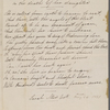 Cook, Abigail F. "Lines by Abigail F. Cook on the death of her daughter" and "To a Lady". MS poem, unsigned, undated.