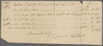 Receipted bill to SAPH, dated Jan.-Aug. 1841, for $8 for slippers from Daniel Newhall.