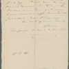 [Mann], Mary T[yler] P[eabody], ALS to. [May, 1827].