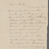 [Mann], Mary T[yler] Peabody, ALS to. [1831?]