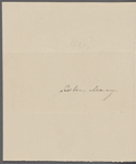 [Mann], Mary T[yler] Peabody, ALS to. [1831?]