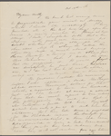 [Mann], Mary T[yler] Peabody, ALS to. Oct. 13, [1833]. Includes ALS from EPP, mother.