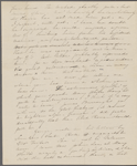 [Mann], Mary T[yler] Peabody, ALS to. Nov. 9-11, 1833.