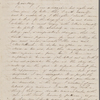 Mann, Mary [Tyler Peabody], ALS to. Feb. 6, [1844]. 