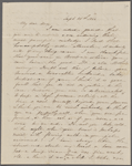 Mann, Mary [Tyler Peabody], ALS to. Sep. 16, 1844. 