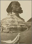 Loie Fuller dancing under the Sphinx