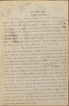 Hawthorne, Julian, "Nathaniel Hawthorne's 'Elixir of Life': How Hawthorne Worked," holograph. A series of four articles, printers' copy and printed version. 