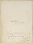 Holograph quotation from the Italian Journals. Signed, dated 30 May, 1860.