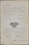 Consul's certificate, Liverpool, Feb. 15, 1855, relating to cargo of "Pacific," signed by Nathaniel Hawthorne.
