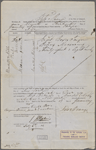 Consul's certificate, Liverpool, Feb. 15, 1855, relating to cargo of "Pacific," signed by Nathaniel Hawthorne.