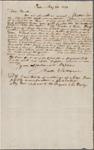 [Manning, Robert], Uncle, ALS to. May 8, 1821.