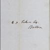 Ticknor, [William D.], ALS to. Jun. 18, 1852.