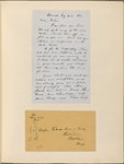 Ticknor, [William D.], ALS to. Jul. 24, 1852.