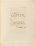 Ticknor, [William D.], ALS to. Jan. 21, 1853.