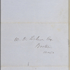 Ticknor, [William D.], ALS to. Mar. 15, 1853.