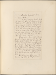 Ticknor, [William D.], ALS to. Aug. 22, 1853.