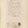 Ticknor, [William D.], ALS to. Aug. 24, 1853.