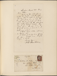 Ticknor, [William D.], ALS to. Aug. 24, 1853.