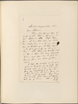 Ticknor, [William D.], ALS to. Aug. 25, 1853.