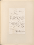 Ticknor, [William D.], ALS to. Sep. 7, 1853.