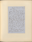 Tick[nor, William D.], ALS to. Mar. 30, 1854.